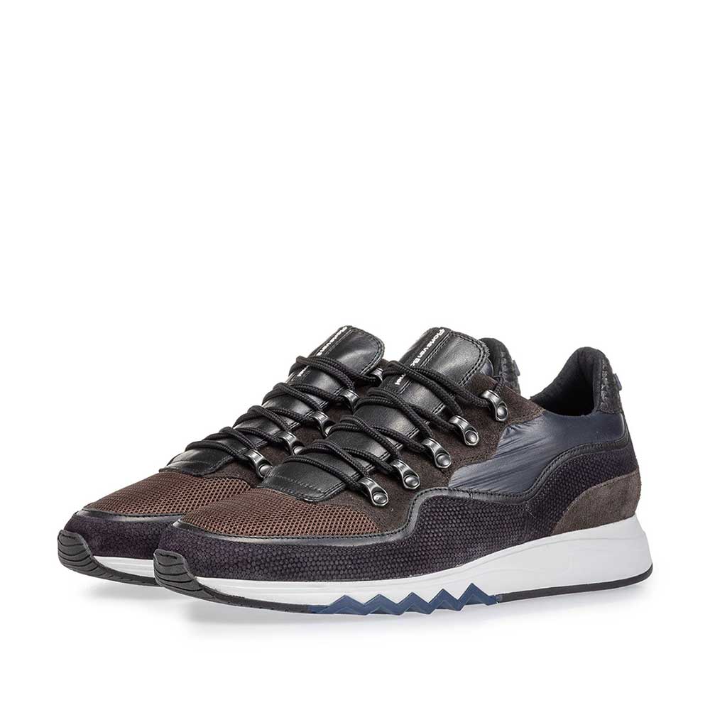 16393/15 - Sneaker donkerbruin suède 16393/15 - Sneaker donkerbruin suède