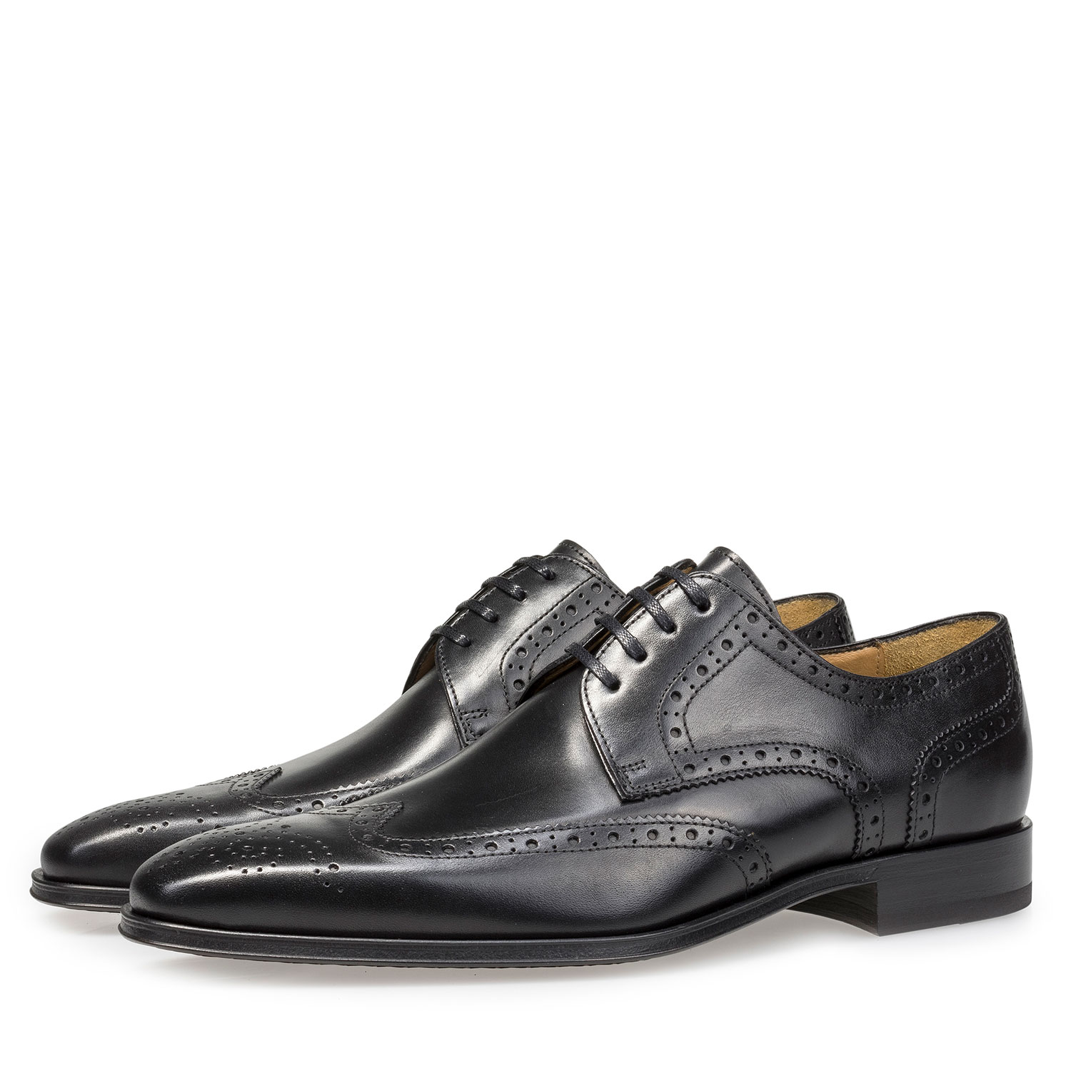 17099/00 - Zwarte kalfsleren brogue 17099/00 - Zwarte kalfsleren brogue