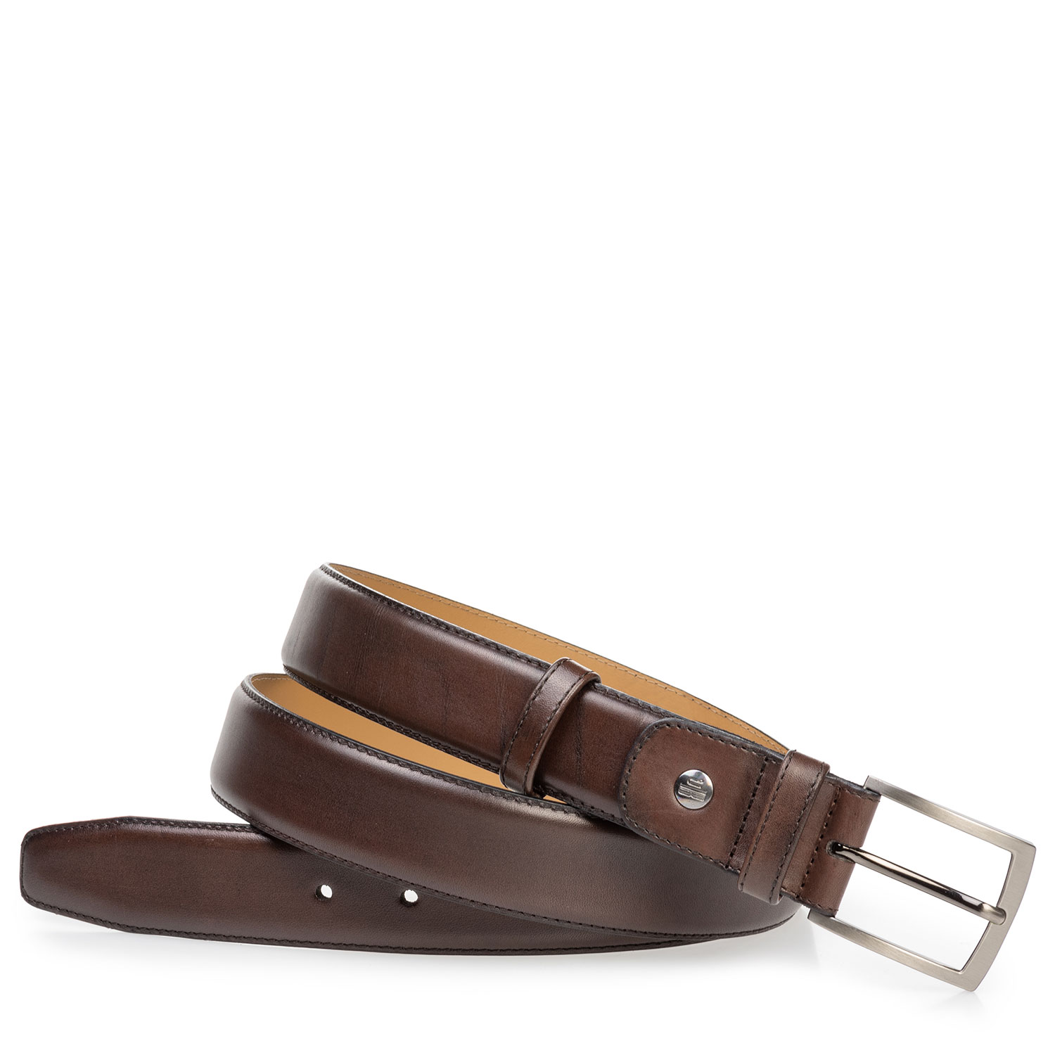 75529/00 - Calf leather belt dark brown 75529/00 - Calf leather belt dark brown