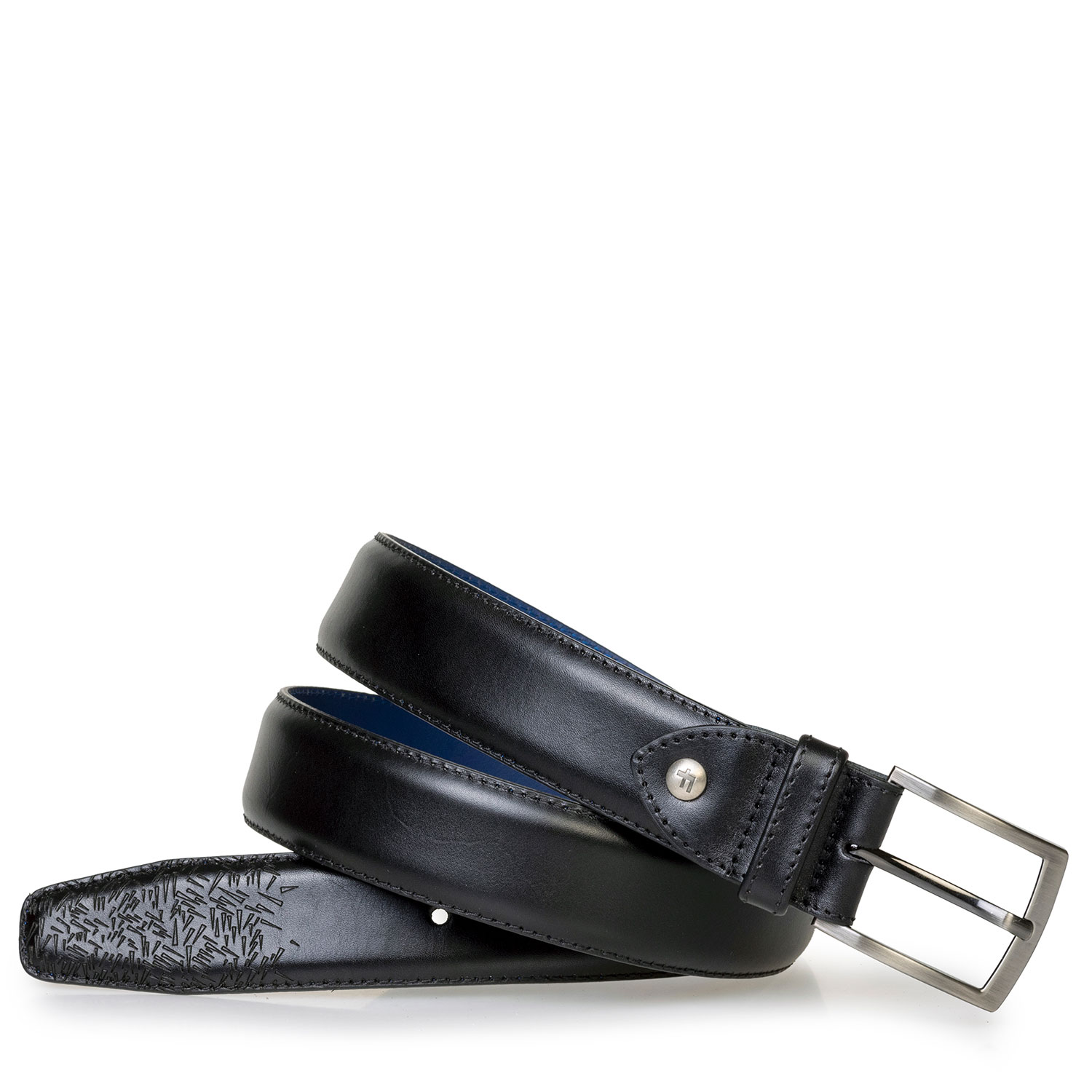 75220/02 - Riem zwart kalfsleer 75220/02 - Riem zwart kalfsleer