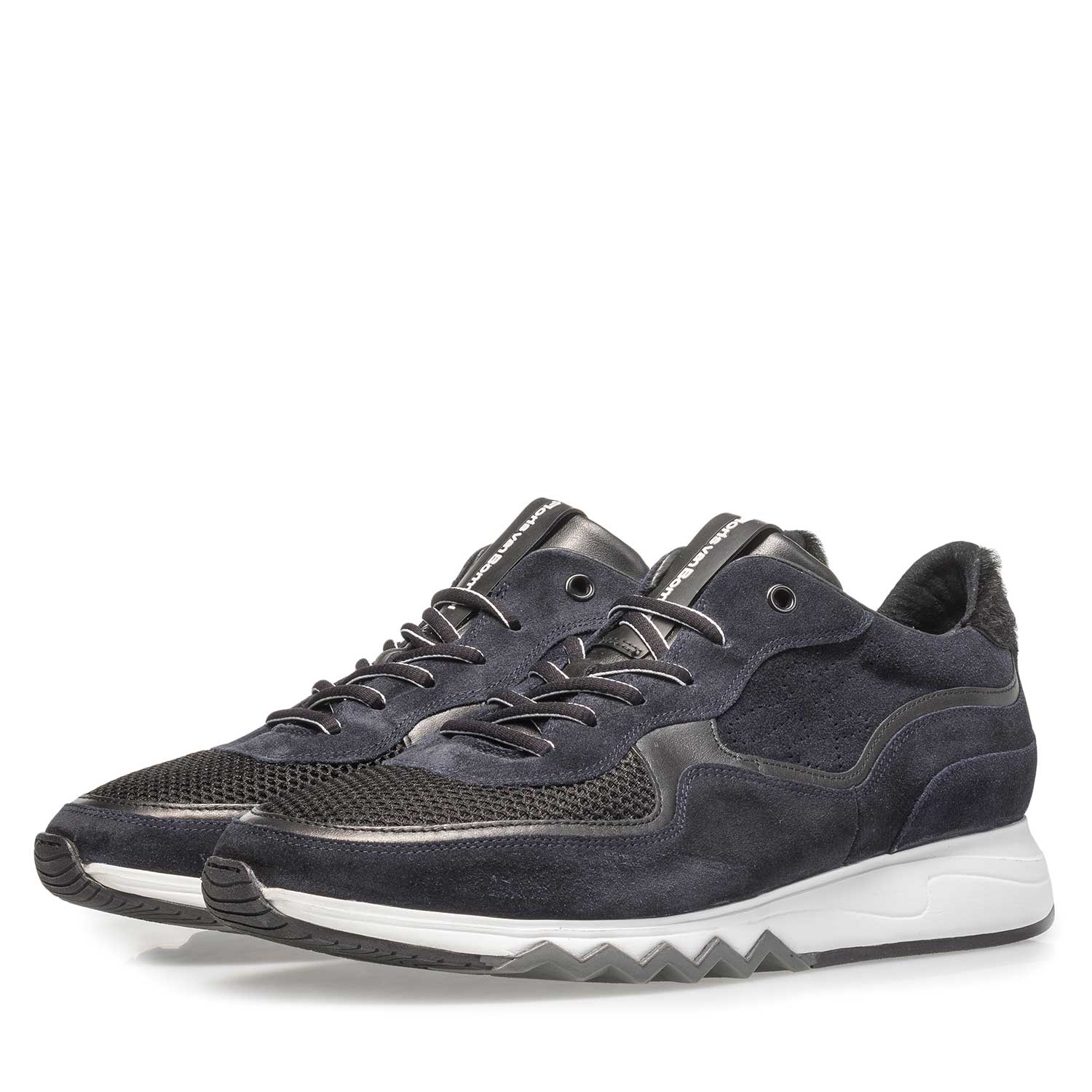16093/17 - Donkerblauwe suède sneaker 16093/17 - Donkerblauwe suède sneaker