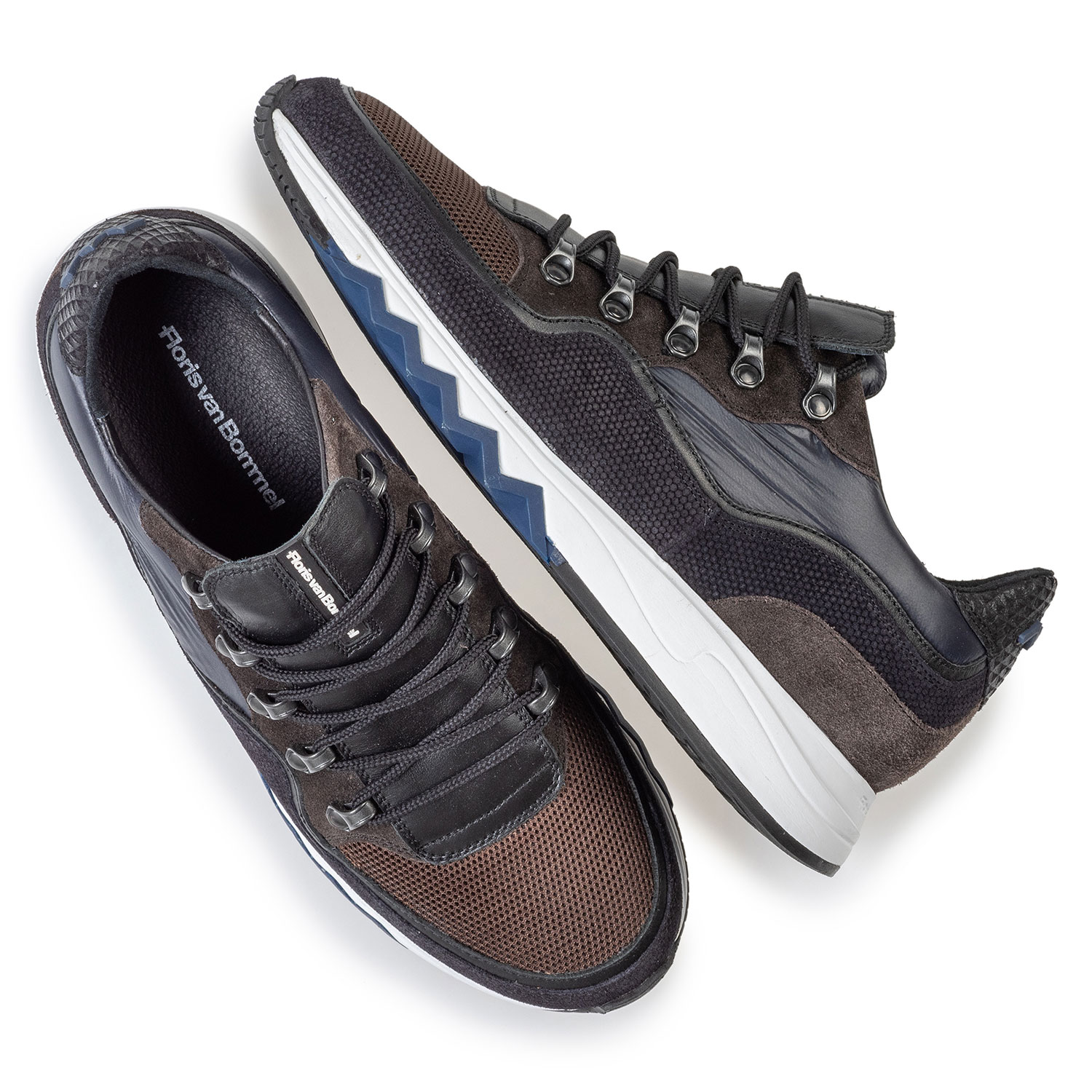 16393/15 - Sneaker donkerbruin suède 16393/15 - Sneaker donkerbruin suède