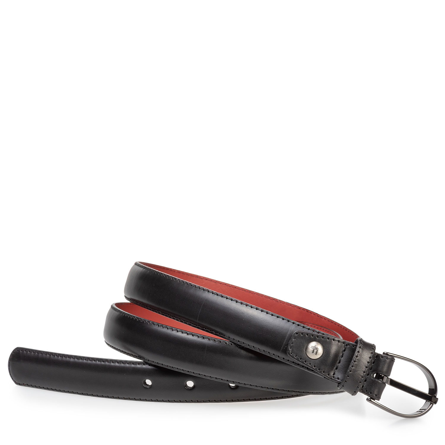 75813/21 - Women's belt black calf leather 75813/21 - Women's belt black calf leather