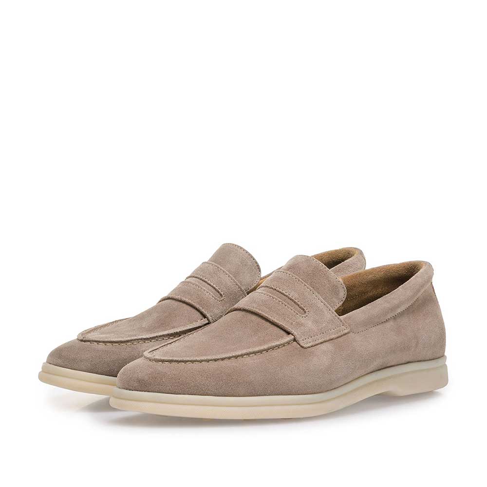 11205/02 - Beige suède loafer 11205/02 - Beige suède loafer
