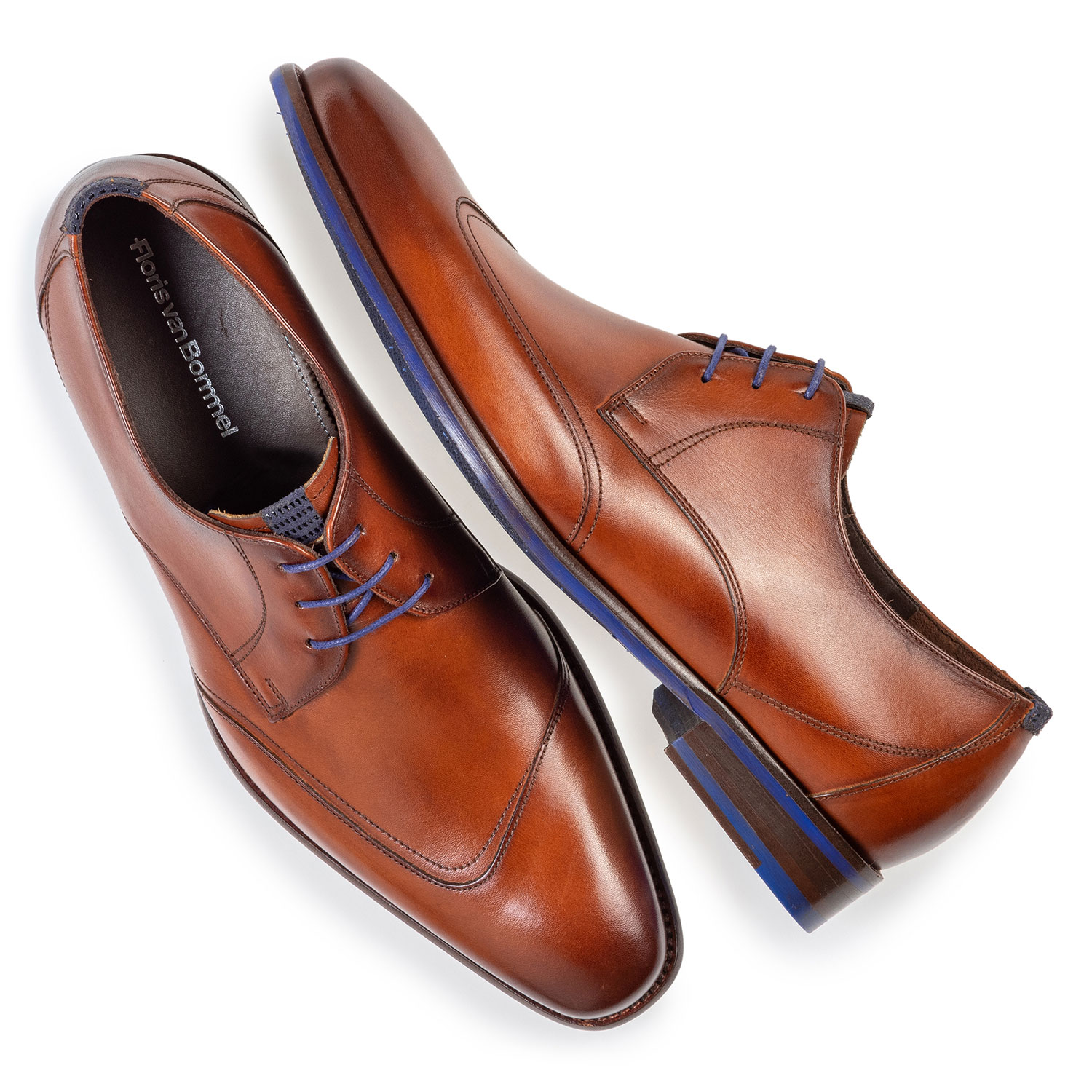 18133/00 - Lace shoe cognac calf leather 18133/00 - Lace shoe cognac calf leather