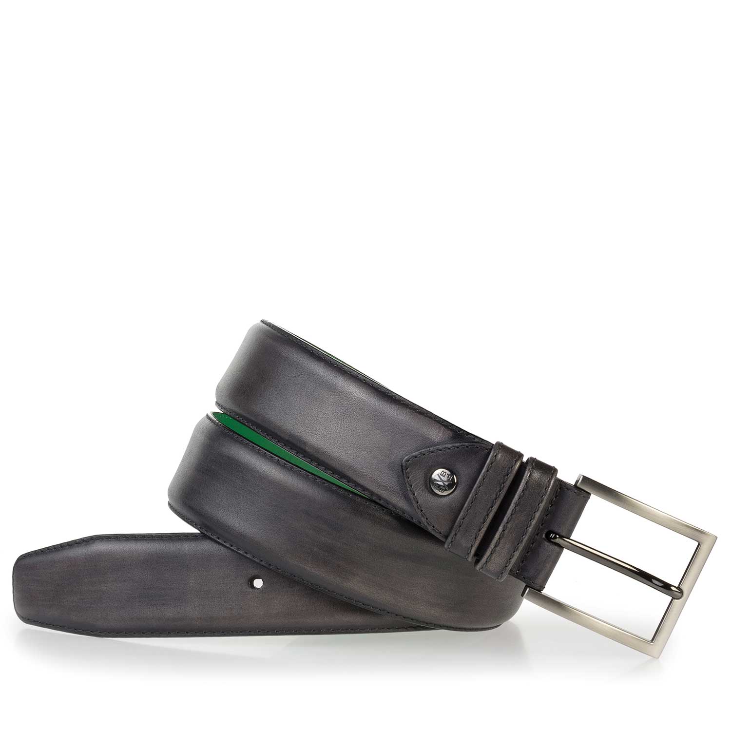 75178/03 - Antracietkleurige riem van leer 75178/03 - Antracietkleurige riem van leer