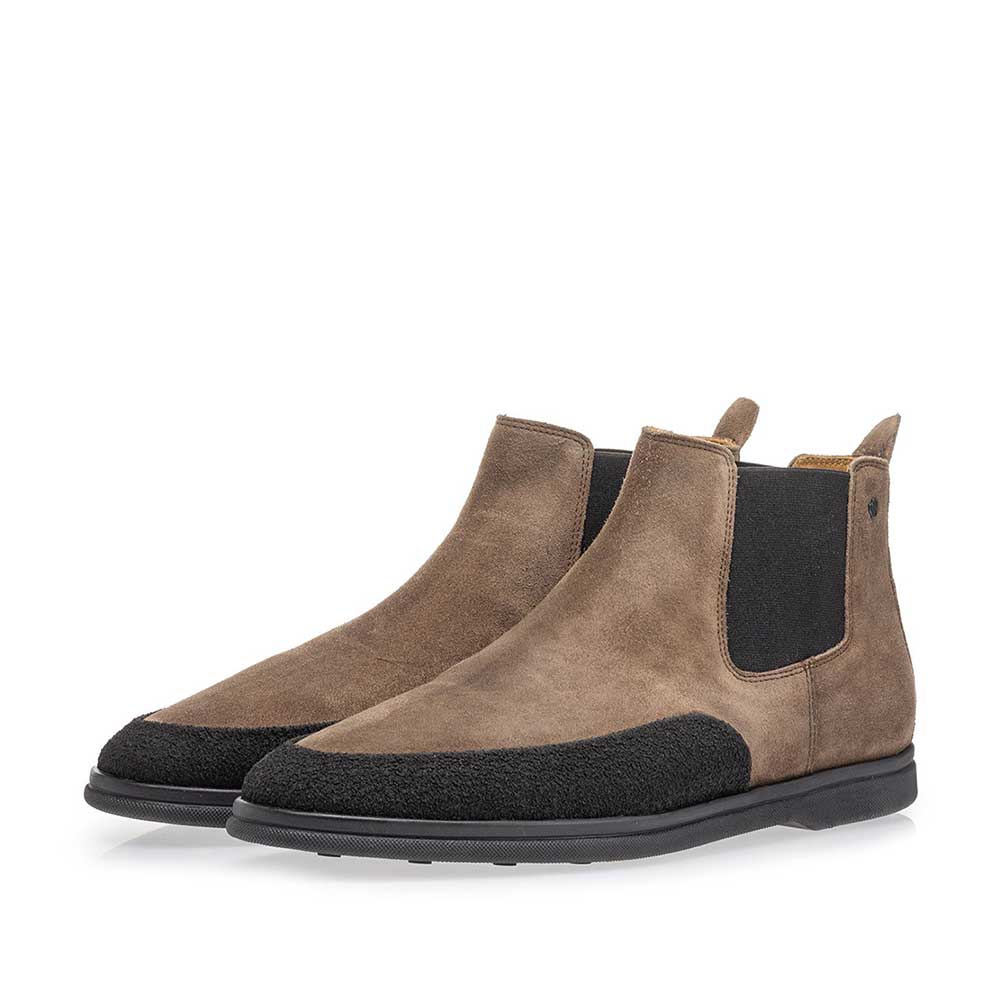 20206/10 - Suède chelsea boot taupe 20206/10 - Suède chelsea boot taupe