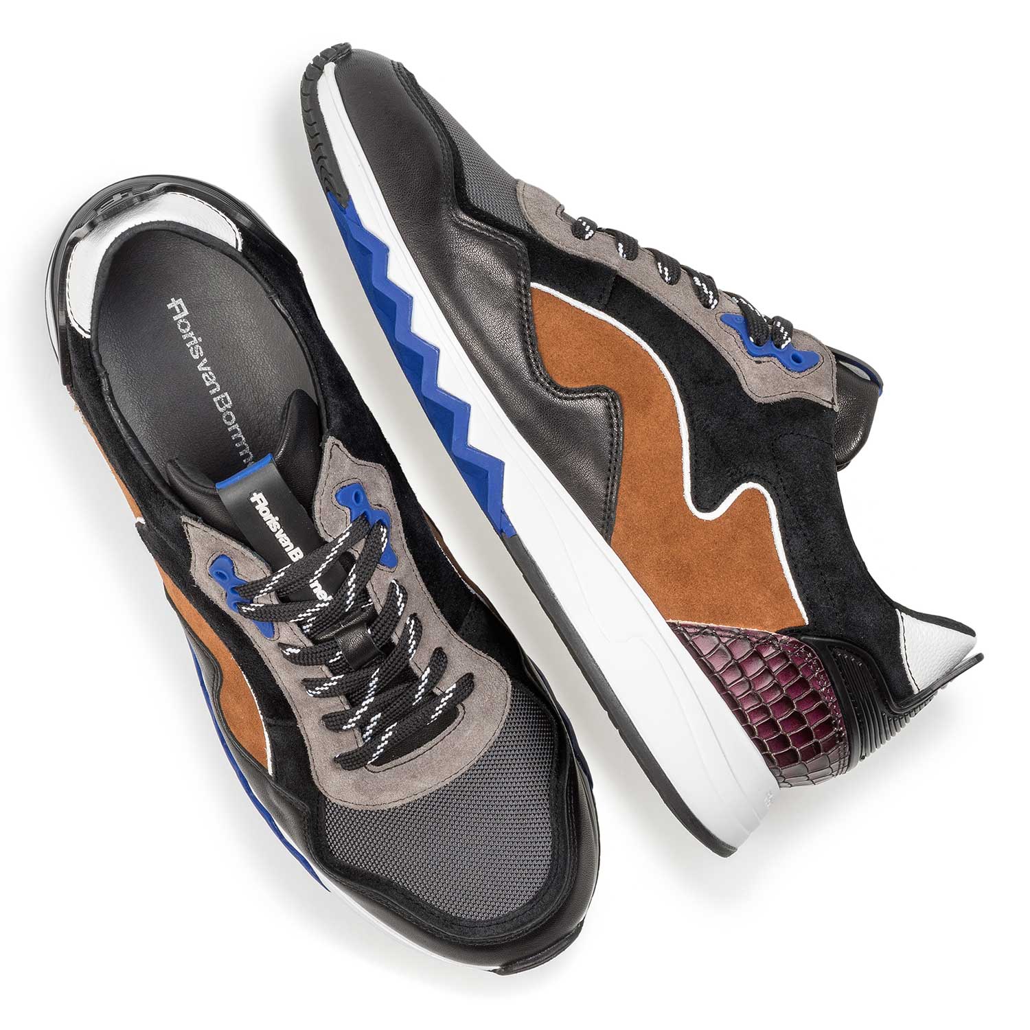 16092/10 - Multicolour suède sneaker 16092/10 - Multicolour suède sneaker