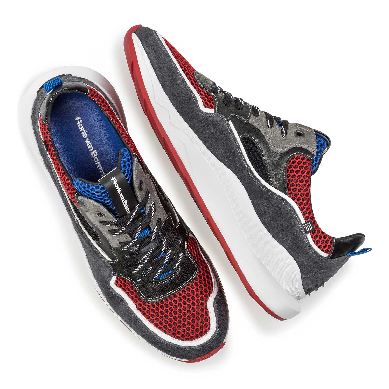 16269/08 - Donkergrijze suède sneaker 16269/08 - Donkergrijze suède sneaker