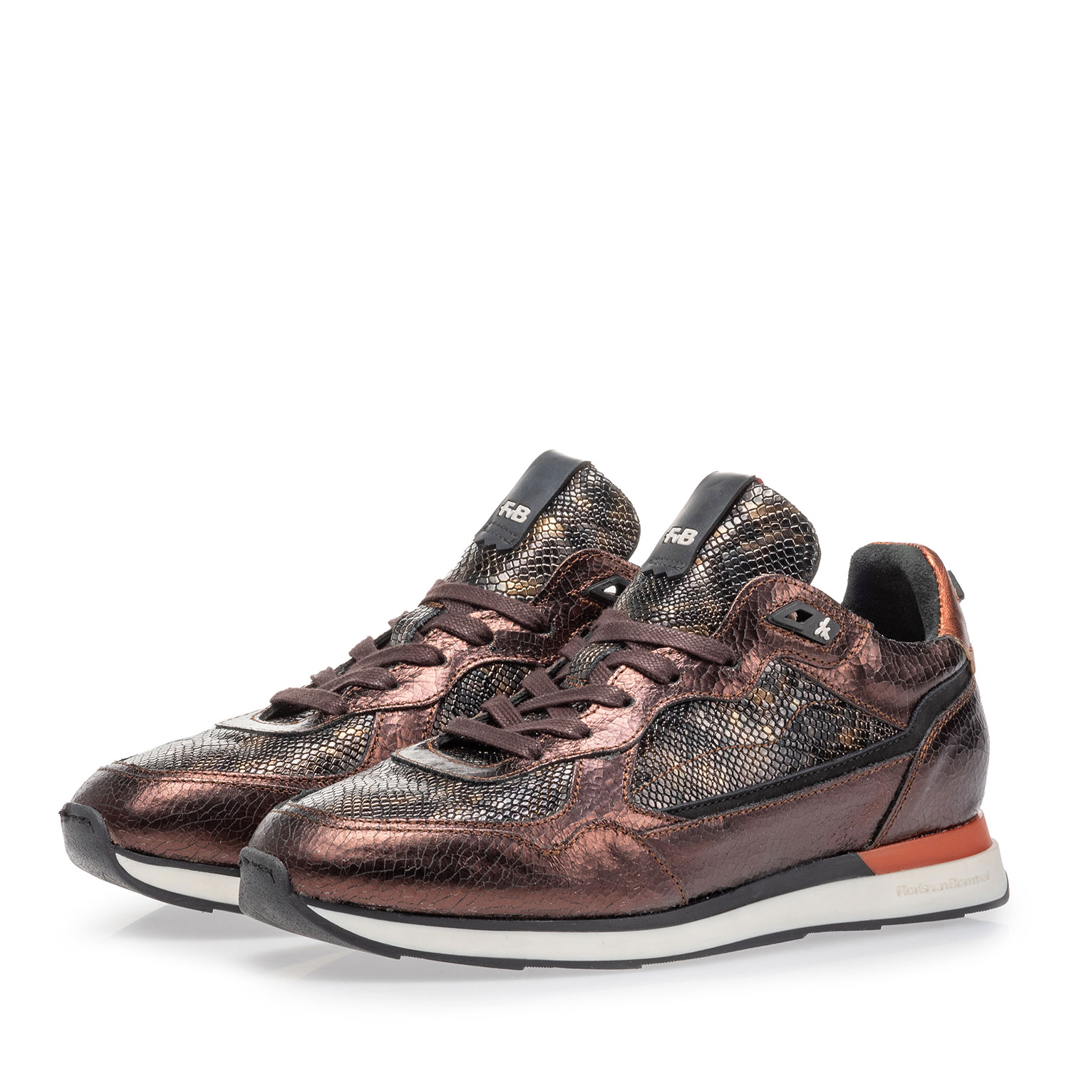 85312/04 - Sneaker donkerbruin leer 85312/04 - Sneaker donkerbruin leer