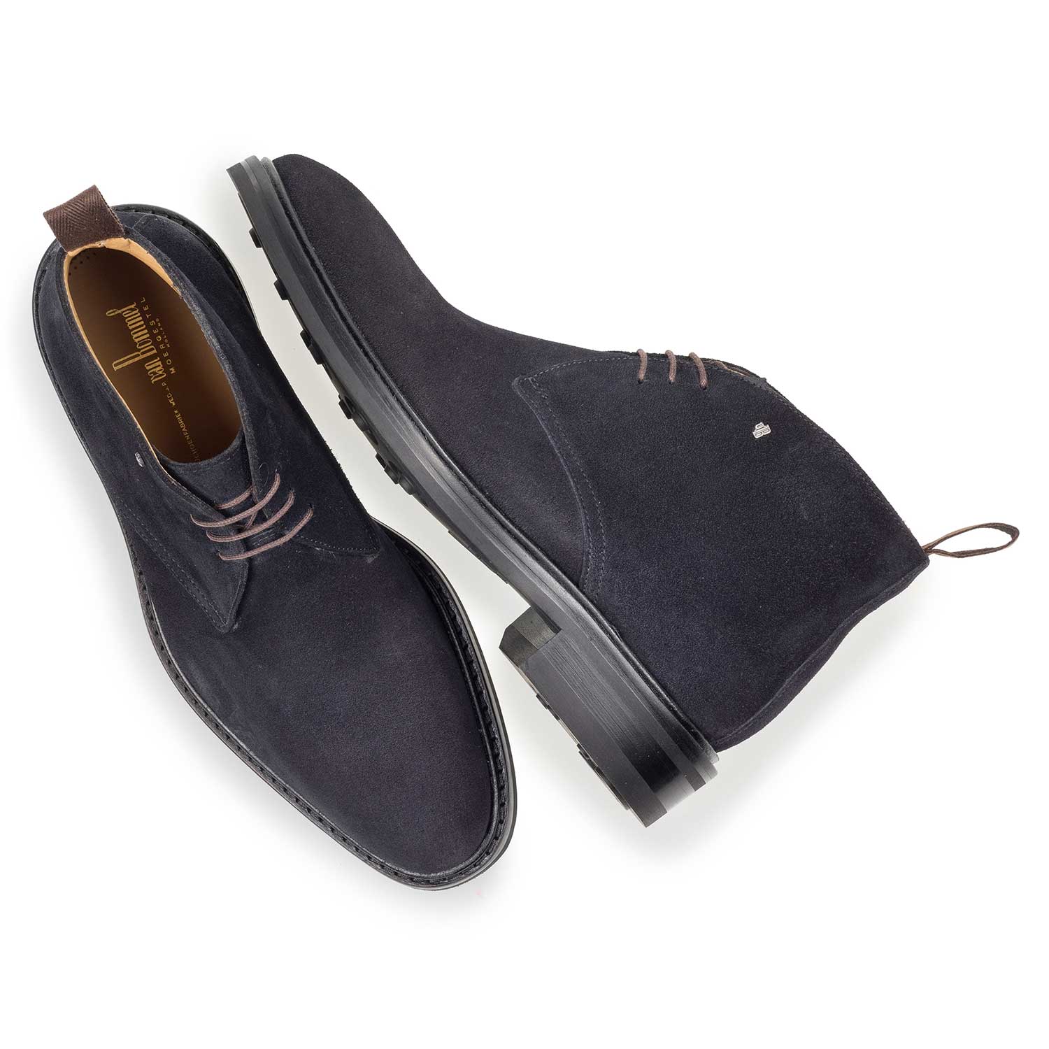 10161/01 - Donkerblauwe suède veterboot 10161/01 - Donkerblauwe suède veterboot