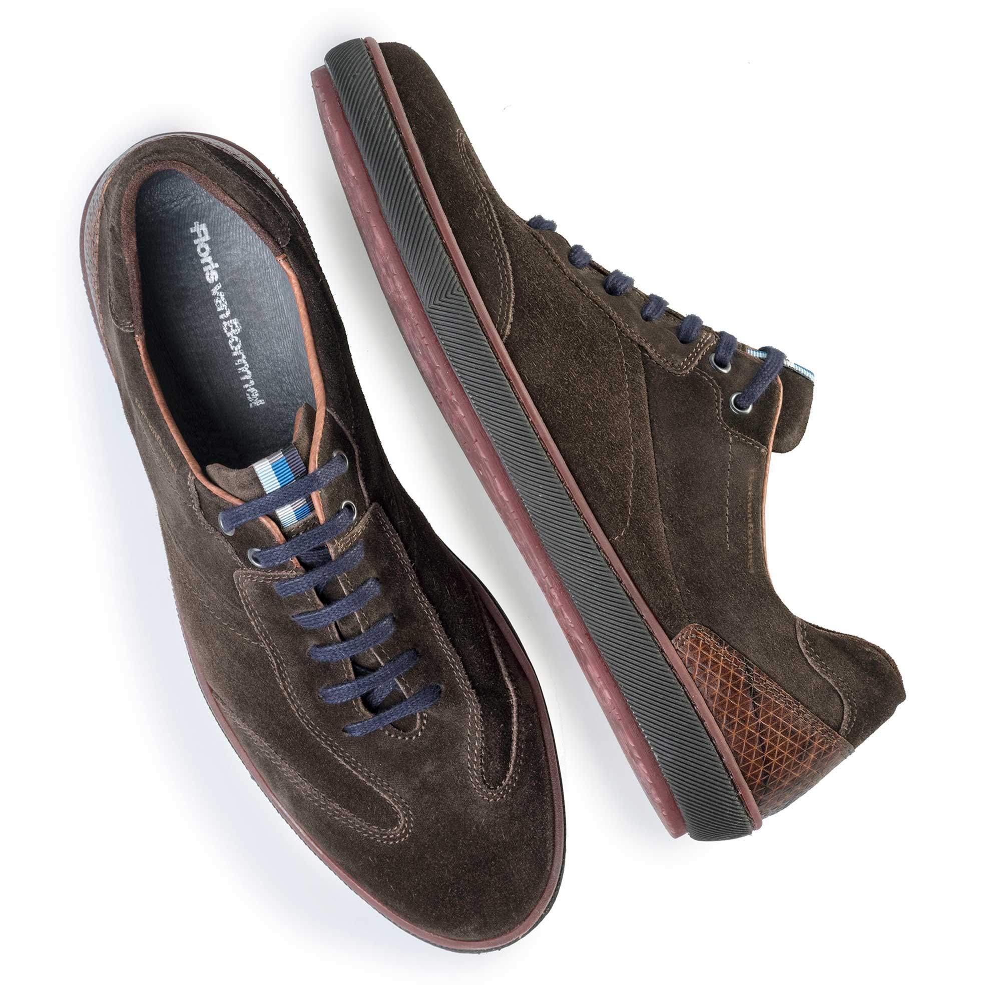 16216/03 - Floris van Bommel men’s brown suede leather sneaker 16216/03 - Floris van Bommel men’s brown suede leather sneaker