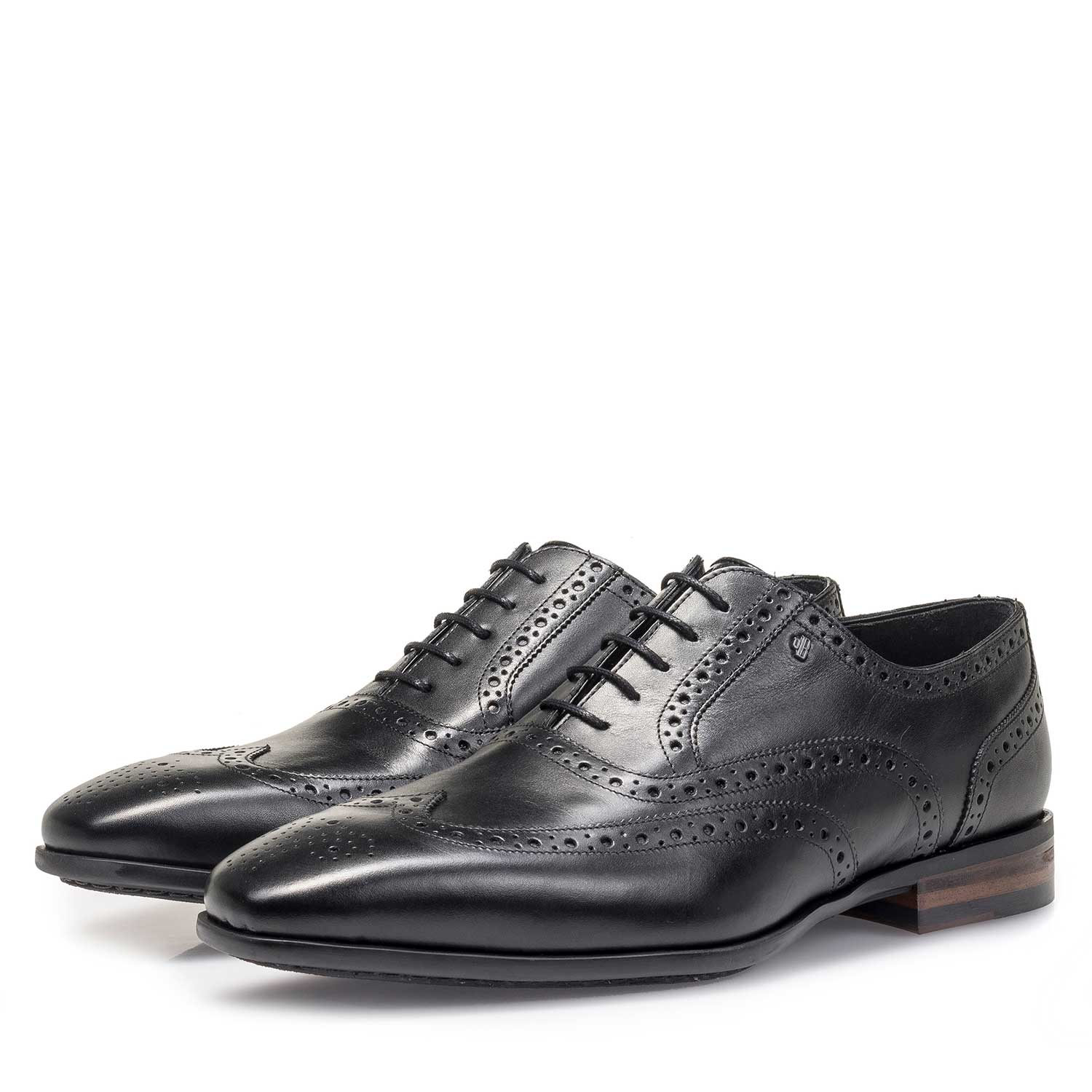 19105/05 - Zwarte kalfsleren brogue 19105/05 - Zwarte kalfsleren brogue