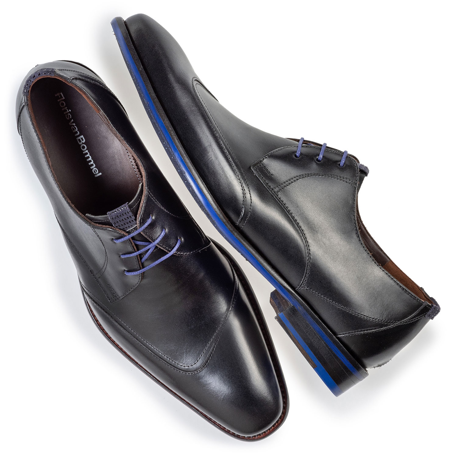 18133/01 - Veterschoen zwart kalfsleer 18133/01 - Veterschoen zwart kalfsleer