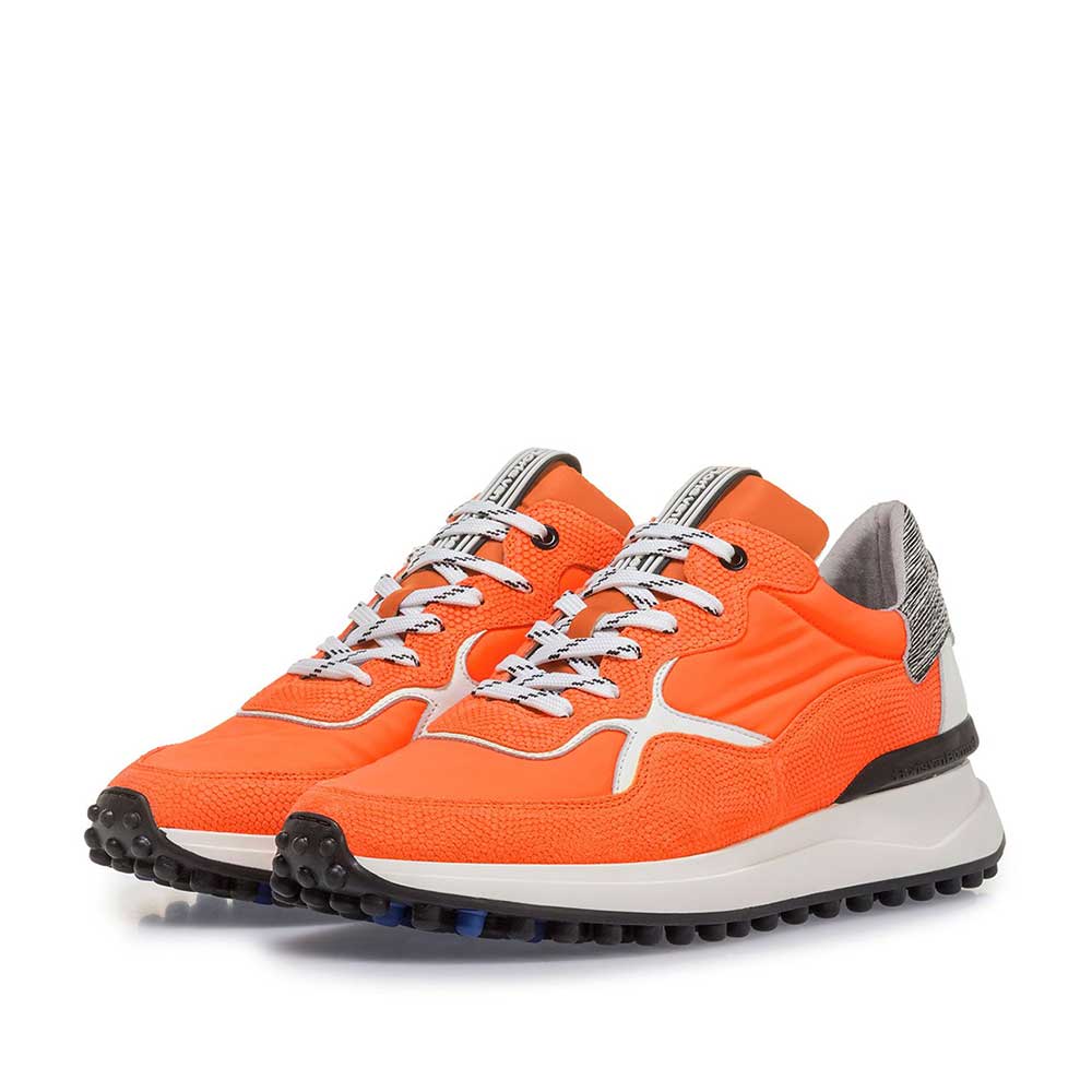 16303/12 - Premium oranje sneaker met print 16303/12 - Premium oranje sneaker met print