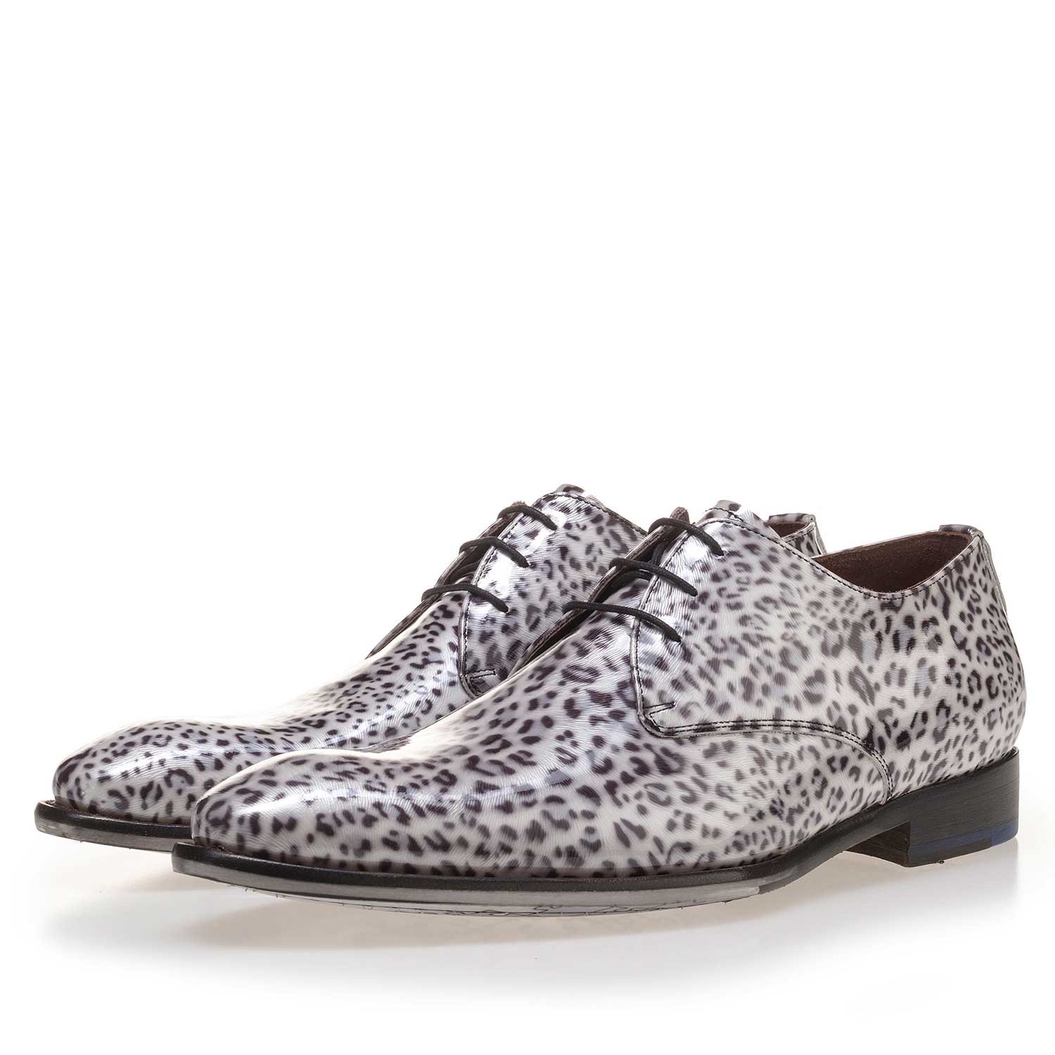 14110/00 - Premium grey, patent leather lace shoe 14110/00 - Premium grey, patent leather lace shoe