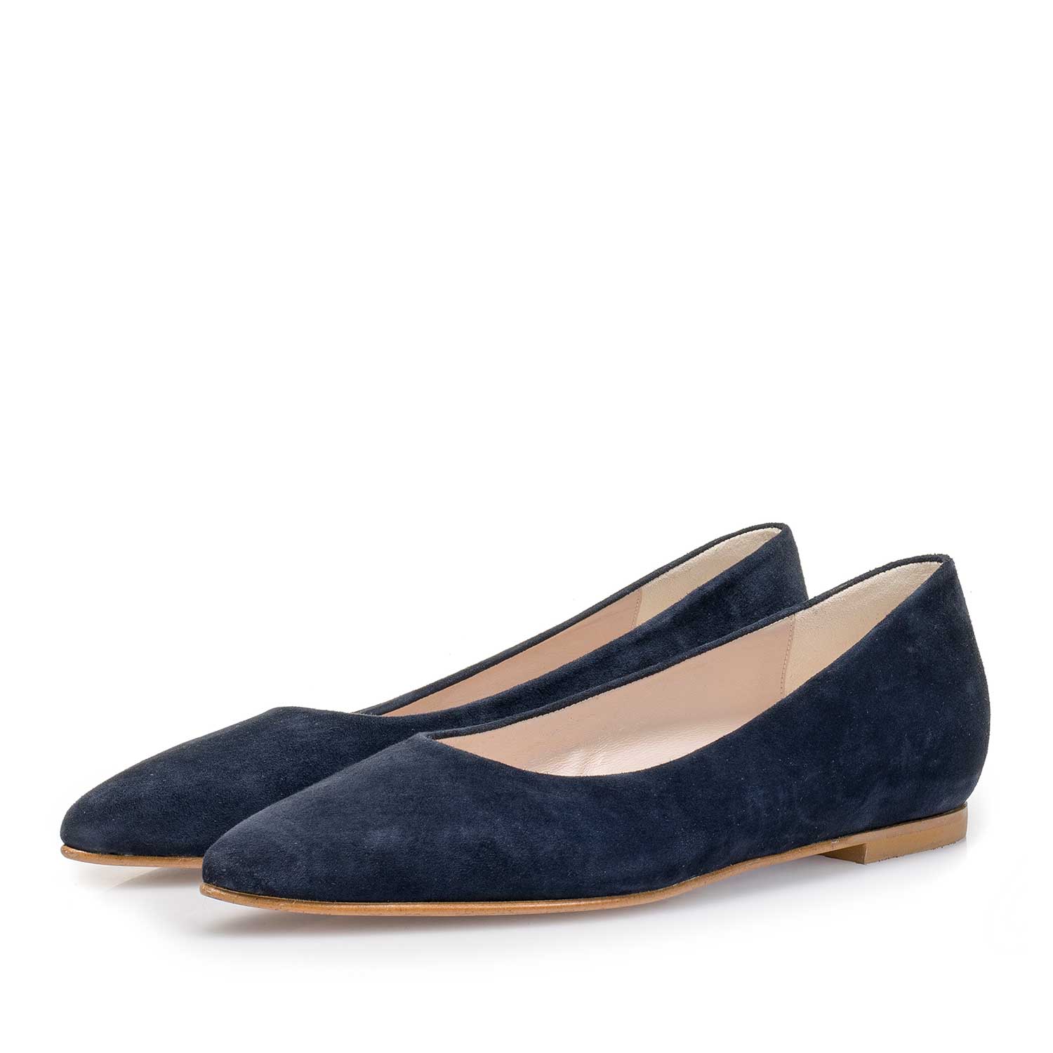 85411/02 - Donkerblauwe suède ballerina 85411/02 - Donkerblauwe suède ballerina