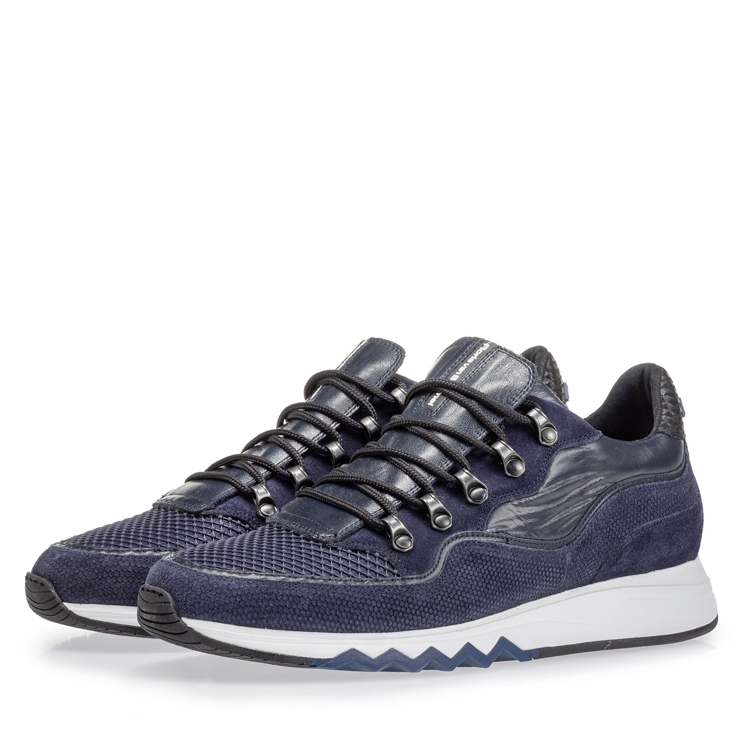 16393/18 - Sneaker met print donkerblauw 16393/18 - Sneaker met print donkerblauw