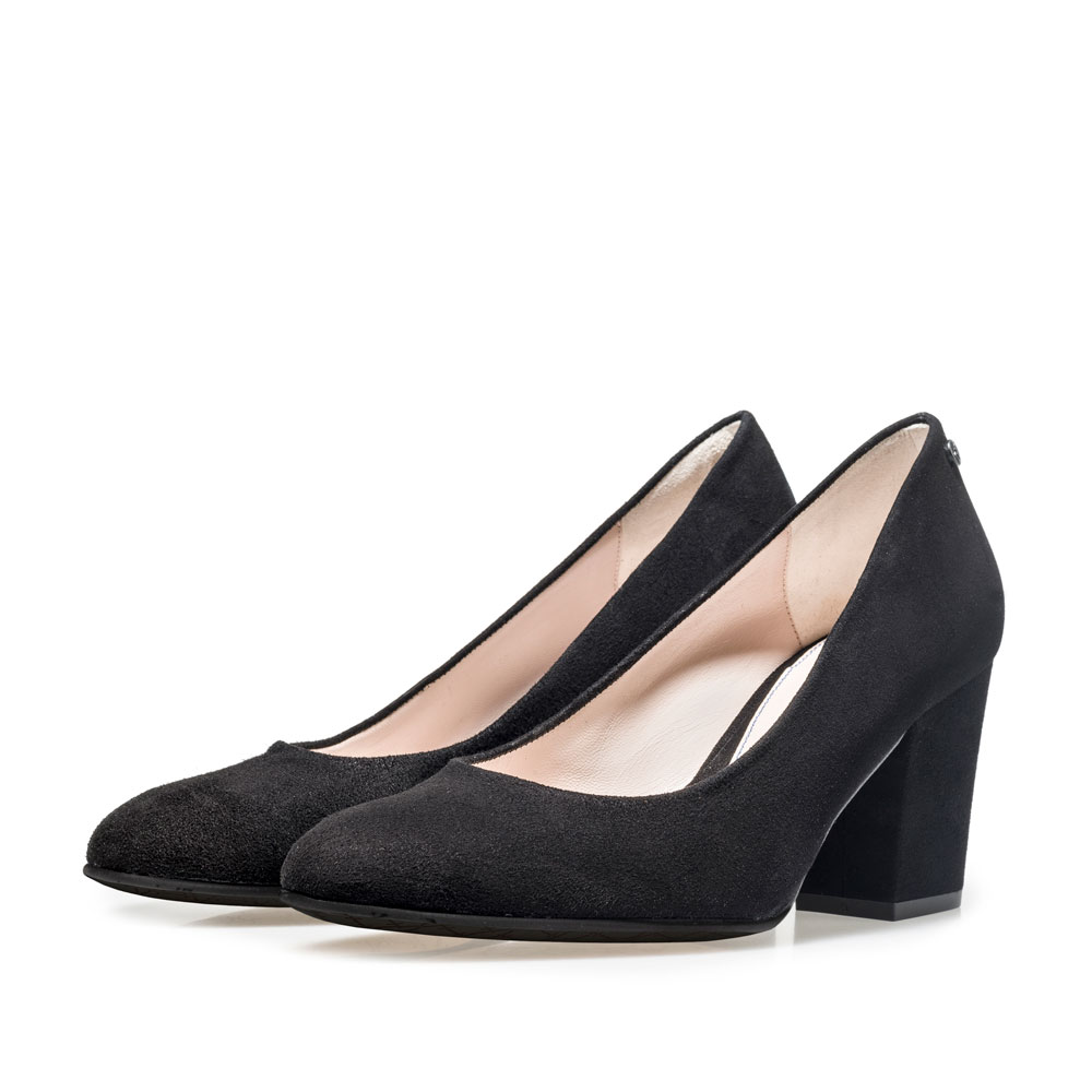85520/03 - Black suede leather pumps 85520/03 - Black suede leather pumps