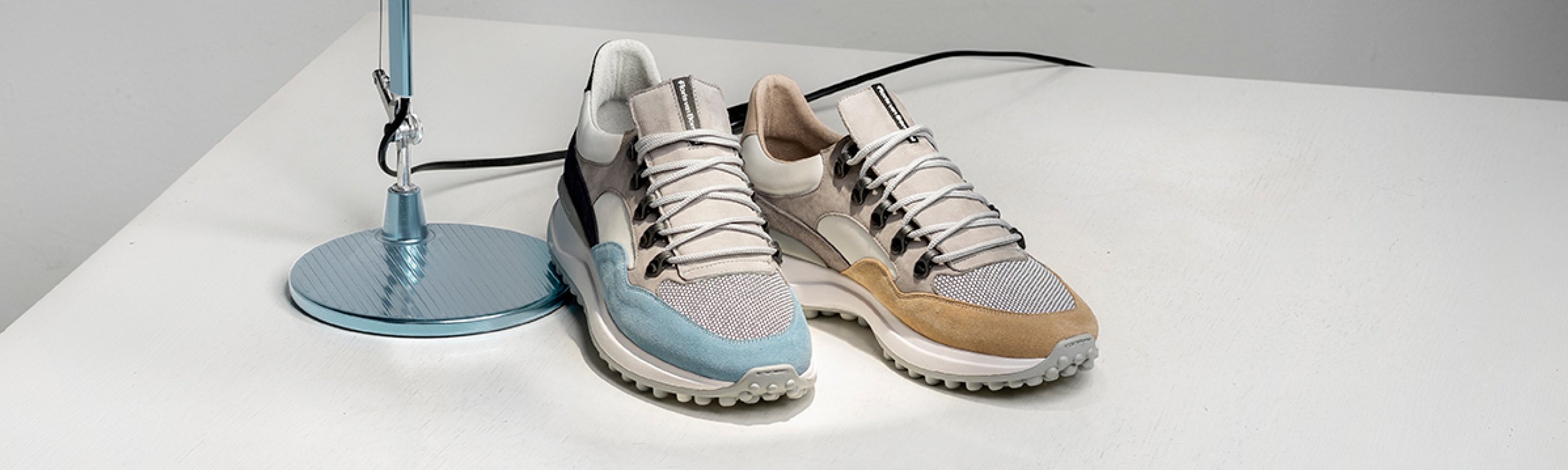Blue sneakers